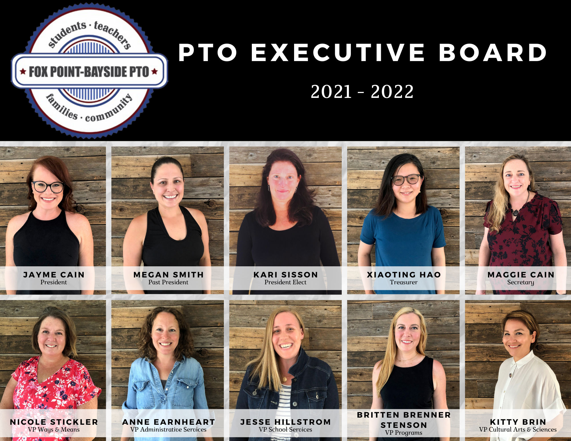 Fox Point- Bayside 2020-2021 PTO Board
