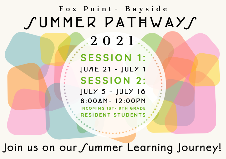 Summer Pathways Save the Date 2021